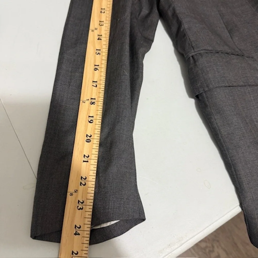 Vintage‎ Valentino Mens Gray Virgin Wool Cashmere Glen Plaid Blazer Sport Coat